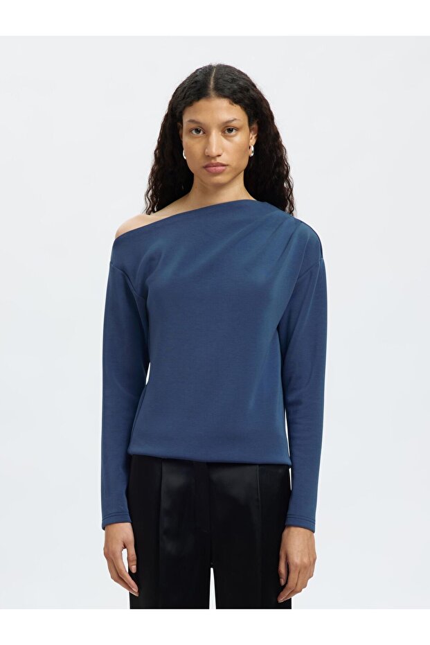 Off Shoulder Top Langarm - 1