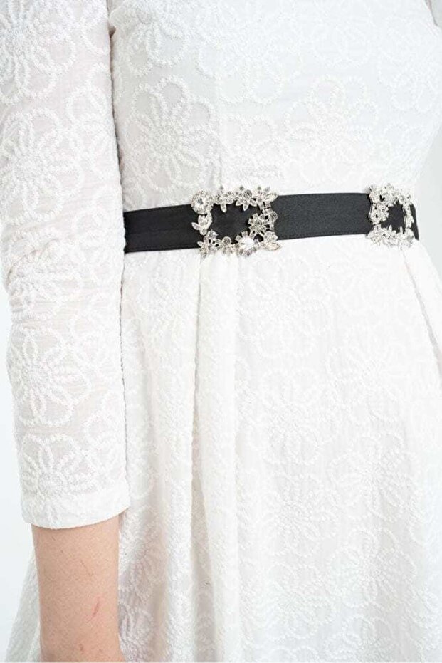 حزام بإبزيم بنمط مربع - 3