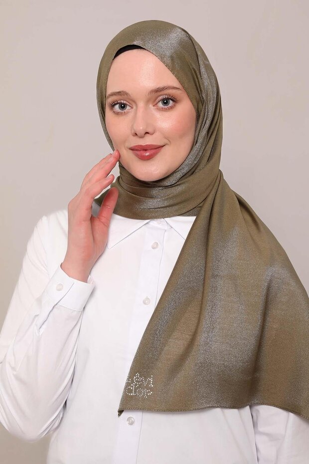 Haki Simli Bodrum Şal - 3