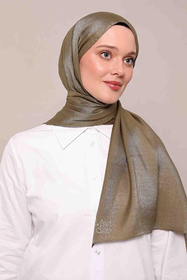 Haki Simli Bodrum Şal - 1