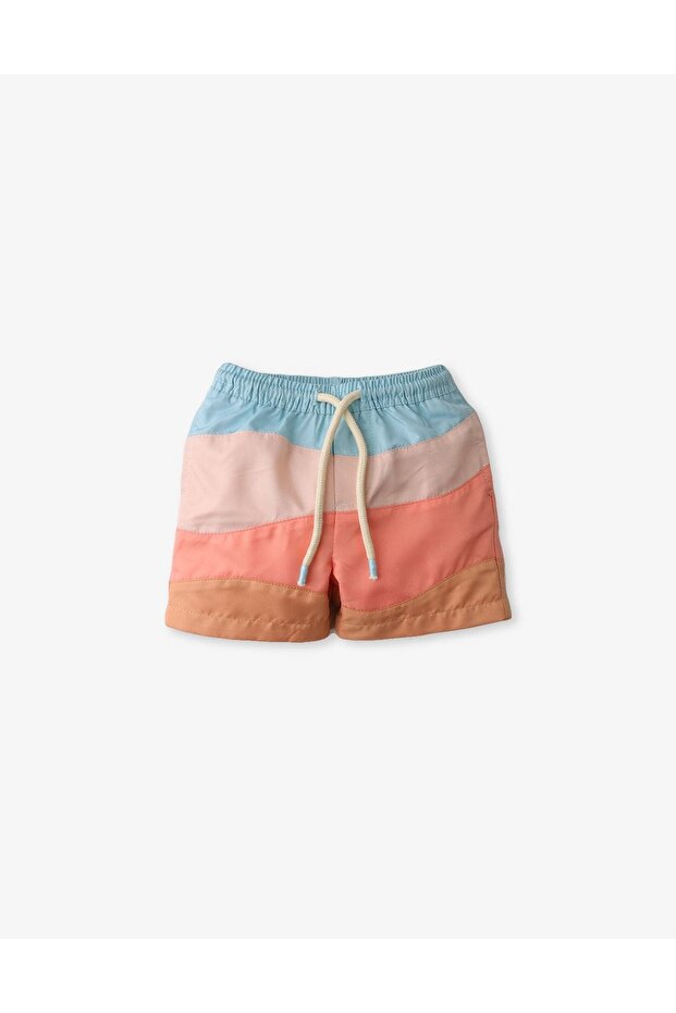 Multi-Colored Swim Shorts - 1