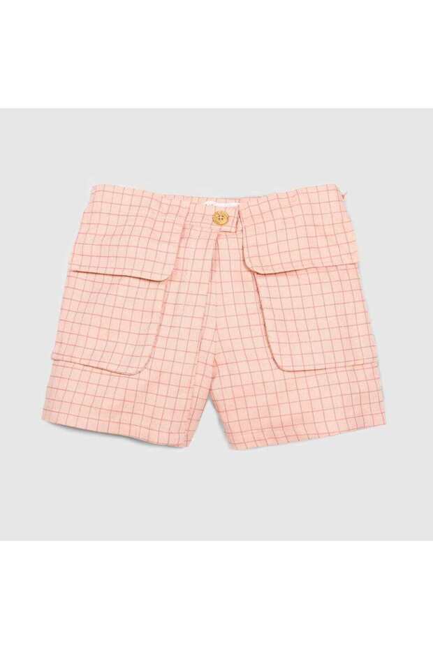 شورت منقوش بجيب أمامي - 1