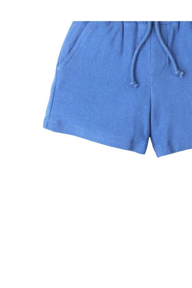 Boys Solid Drawstring Shorts - 4