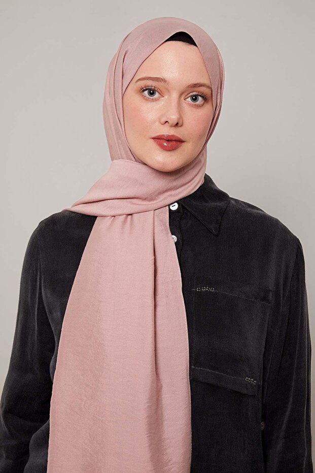 Powder Plain Adria Shawl - 3