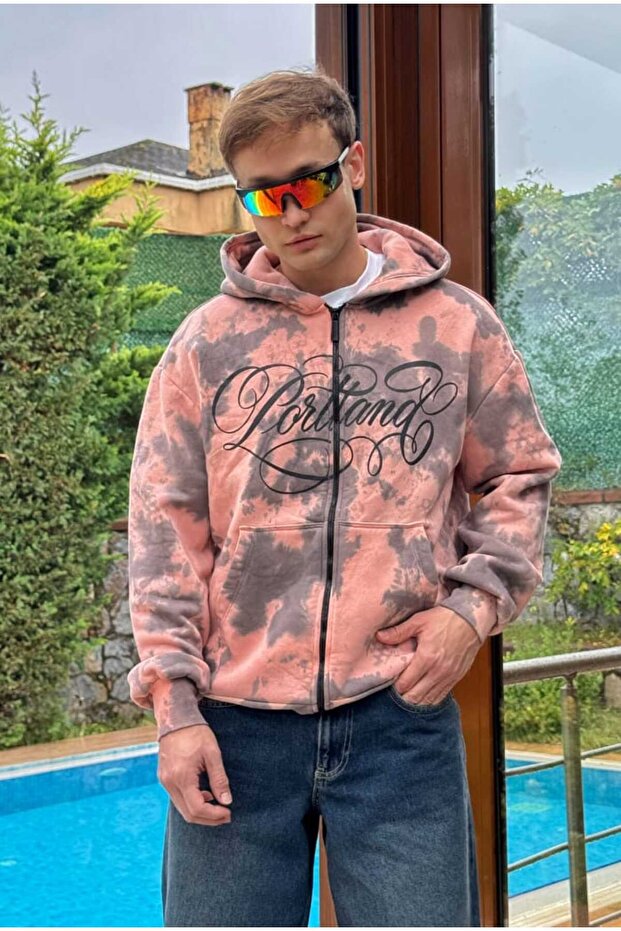 Premium Batik Baskılı Oversize Zip - 2