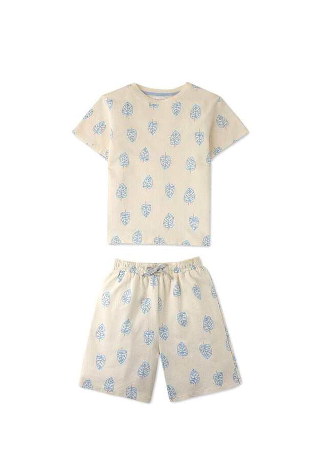 Boys Printed Drawstring Shorts - 1