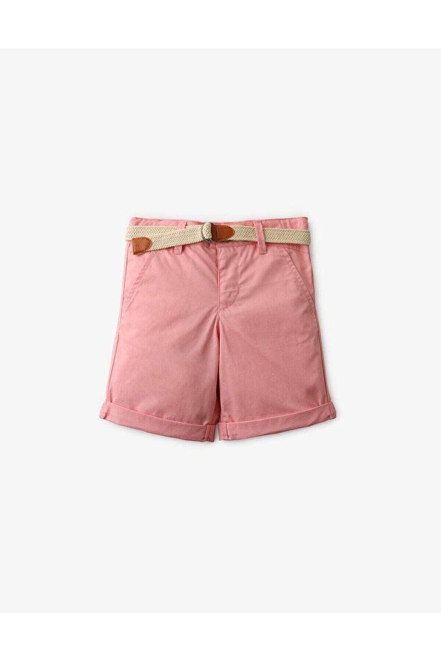 Solid Side-Pocket Shorts - 1