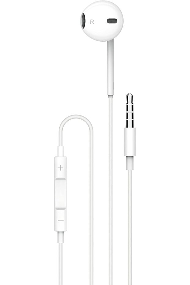Soundtec Single Mono Earphones 3.5mm with High-Clarify Mic - White