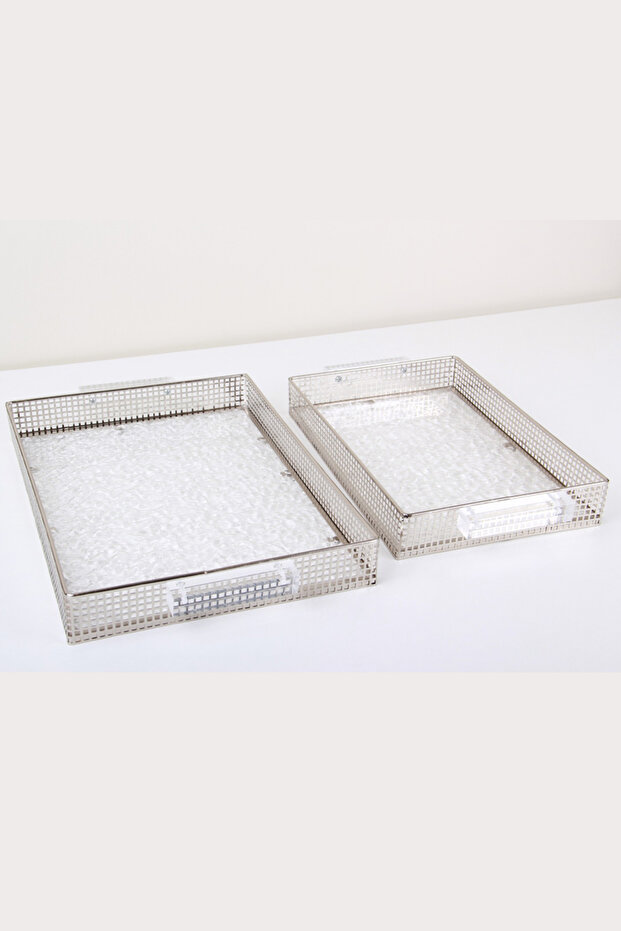 A set of versatile serving trays with a sophisticated and elegant design. - 2