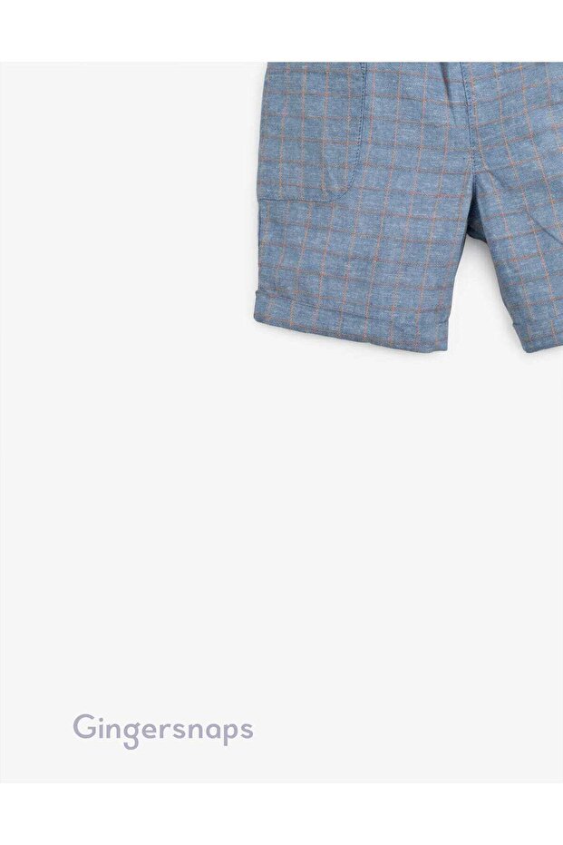 Side-Pocket Checkered Shorts - 4