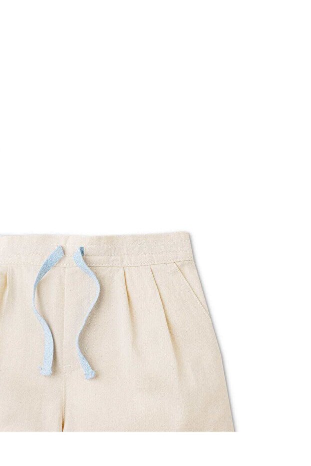 Solid Drawstring Shorts - 3