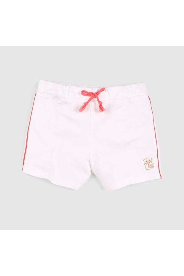 شورت بناتي سادة مخطط جانبي - 4