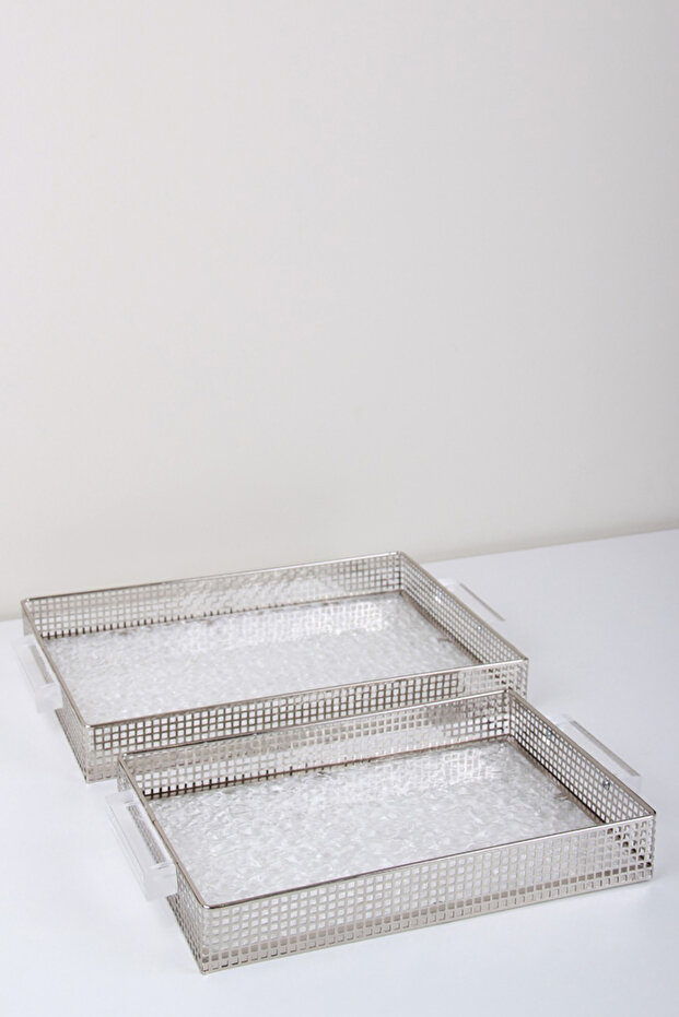 A set of versatile serving trays with a sophisticated and elegant design. - 5