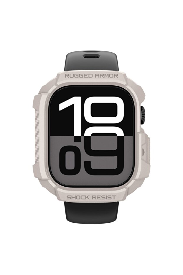 حافظة Apple Watch مقاس 42 ملم من السلسلة 11/10 Rugged Armor 2 Dune Beige - ACS10493