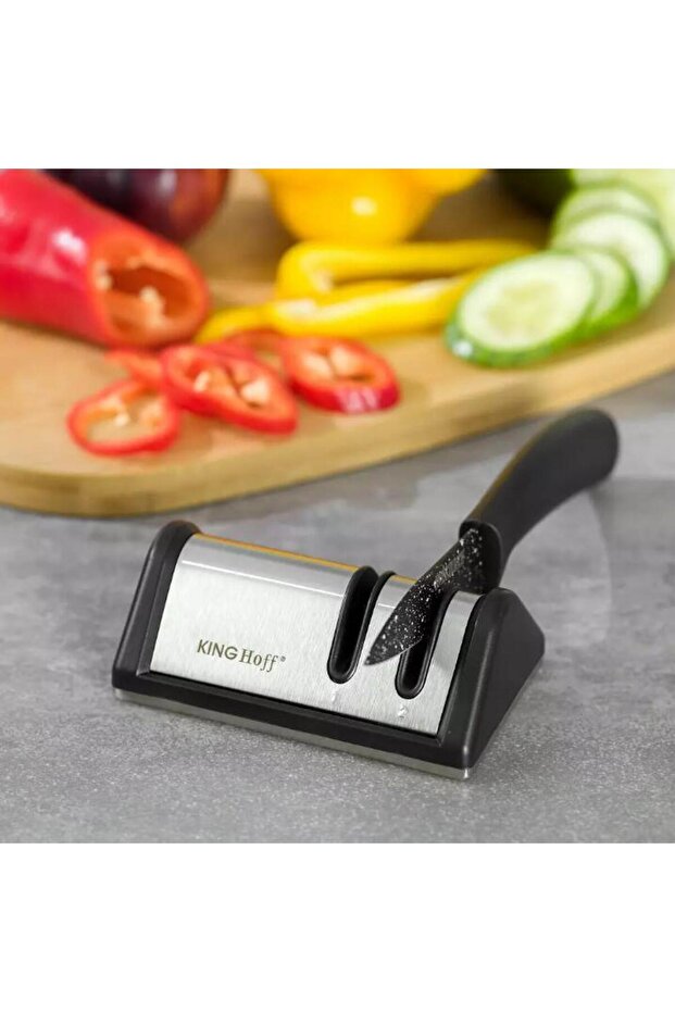 Two-stage knife sharpener, manual, sharpener, - 3