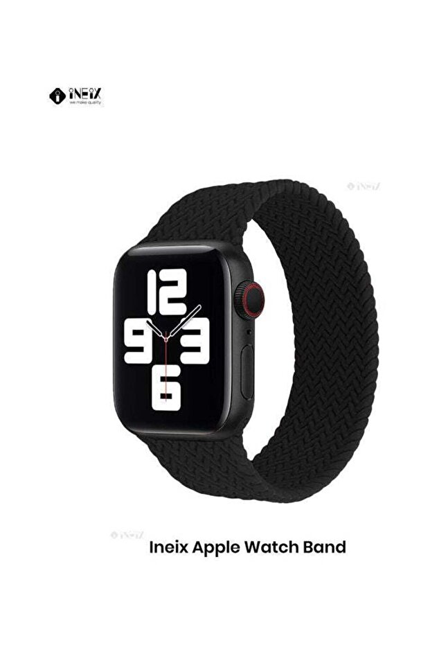 حزام بديل من السيليكون القابل للتمدد بحلقة منفردة مضفرة لساعة Apple Watch SE - 1