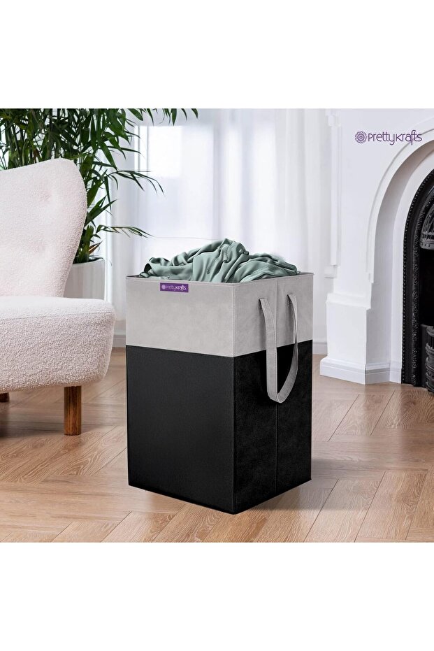 Large Rectangular Non-Woven Laundry Basket - 5