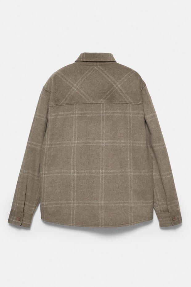 Kareli ince ceket - 8