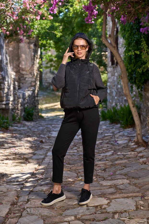 Hooded Women's Sports Tracksuit Set Cossybyaqua 26012-44