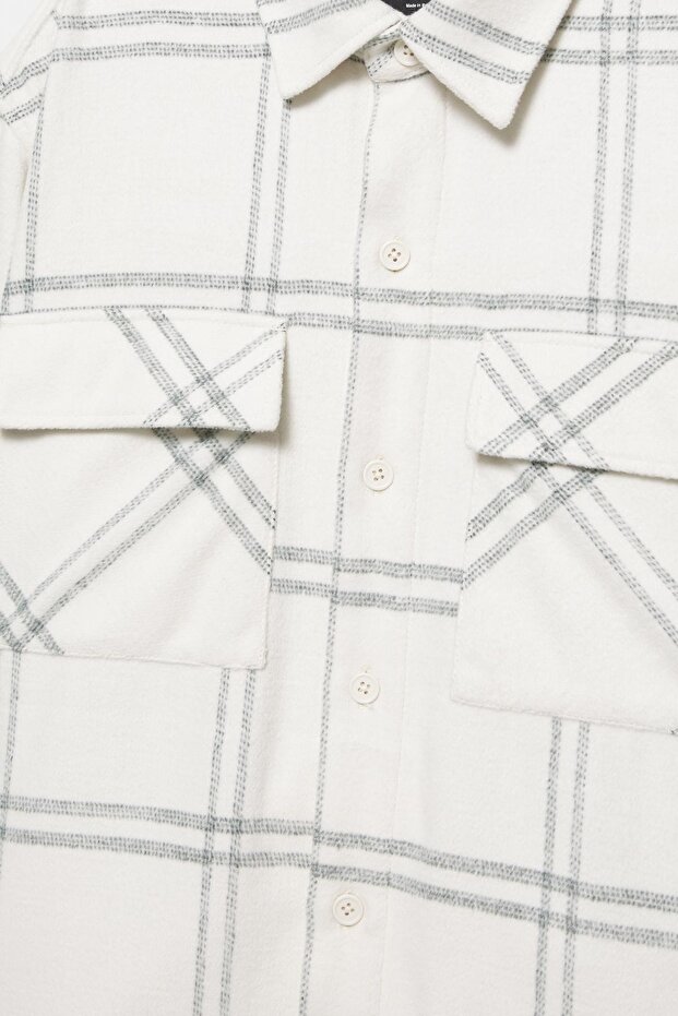 Kareli ince ceket - 8