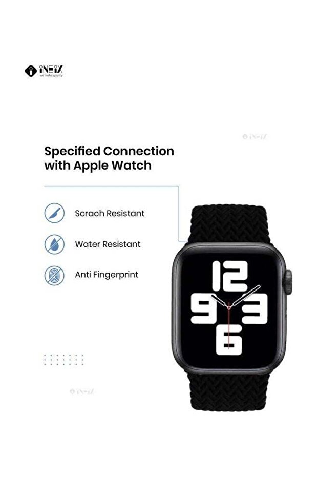 حزام بديل من السيليكون القابل للتمدد بحلقة منفردة مضفرة لساعة Apple Watch SE - 5