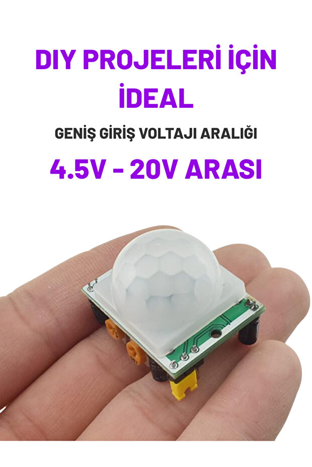 HC-SR501 PIR Sensör Hareket Algılama Sensörü (2 adet) - 3