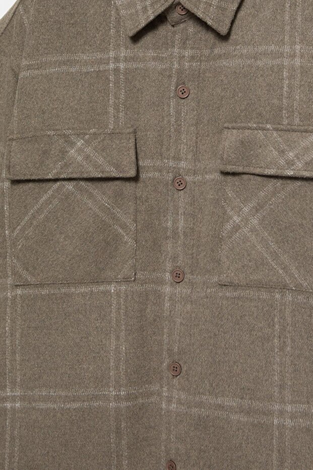 Kareli ince ceket - 7