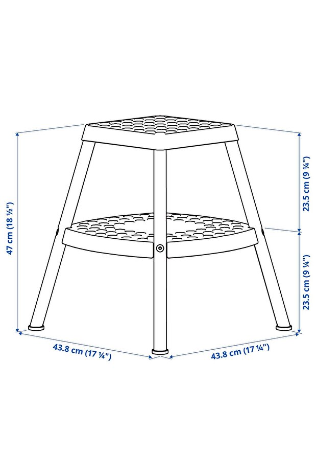 basamaklı tabure, turuncu - 3