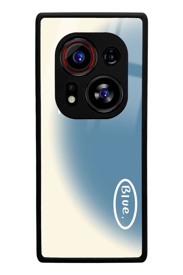 حافظة هاتف لامعة بتصميم أزرق جميل متوافقة مع هاتف Tecno Phantom X2 Pro