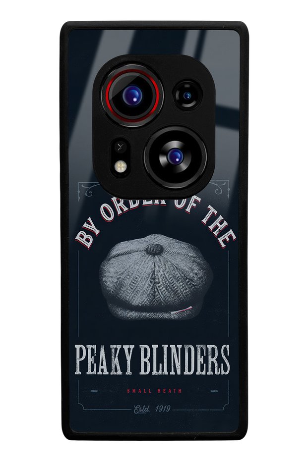 حافظة هاتف لامعة متوافقة مع Tecno Phantom X2 Pro بتصميم قبعة Peaky Blinders