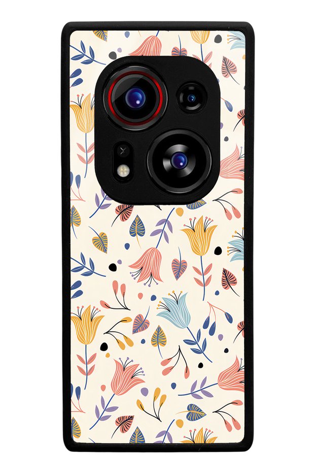 حافظة هاتف لامعة متوافقة مع هاتف Tecno Phantom X2 Pro بتصميم أبيض مربوط