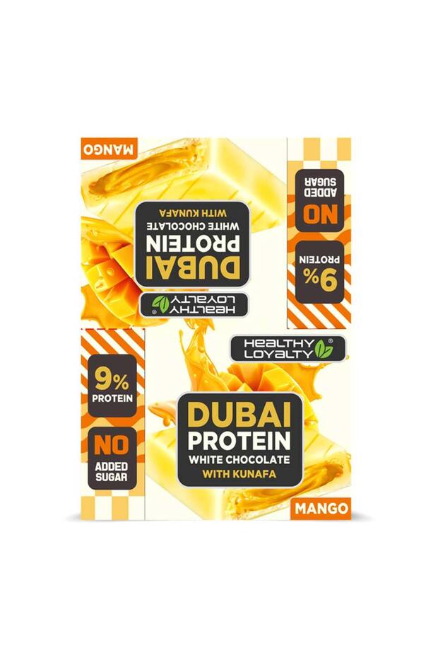 Dubai Chocolate, High Protein Content, Kunafa chocolate, (Box of 20 Pieces)
