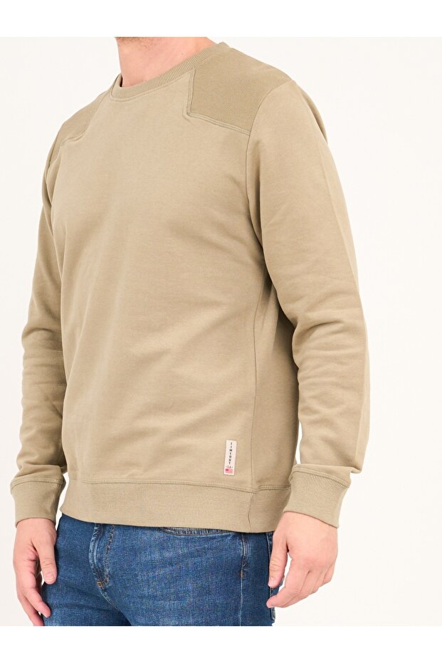 Men's solid-colored sweatshirt with logo details - 2