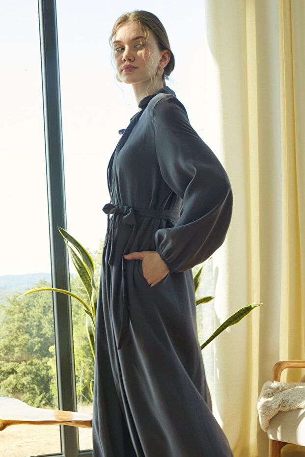 Fulya Elbise Antrasit - 6