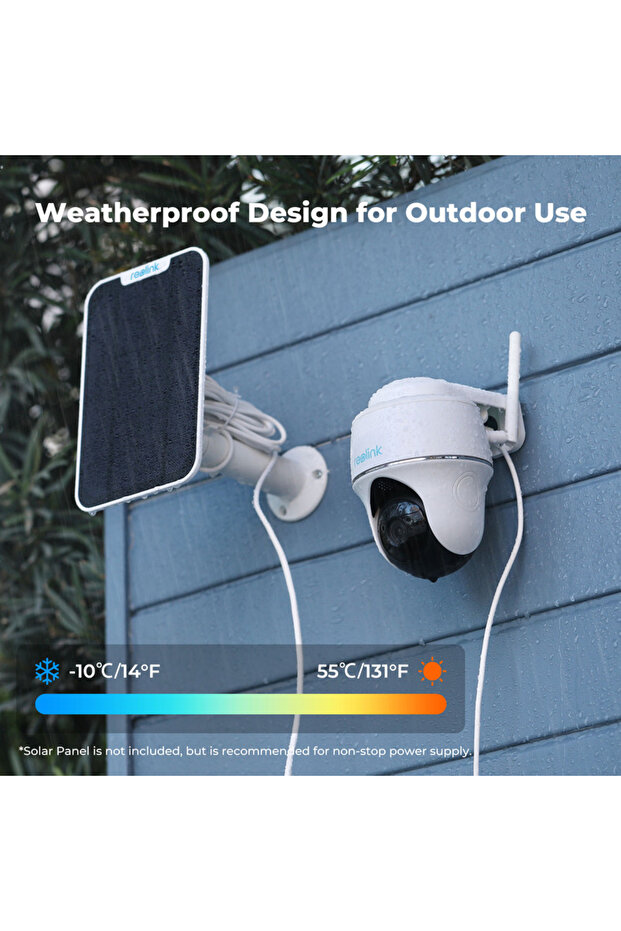 Argus B430 surveillance camera with solar panel, battery, 5MP, color, detection, microSD - 5