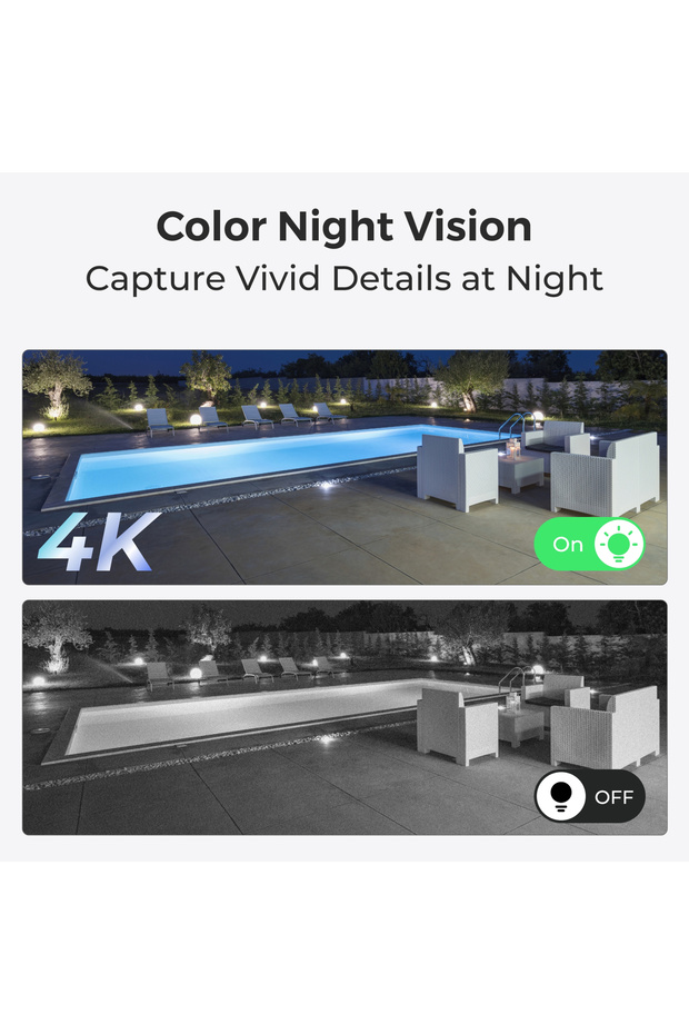 Argus PT B440 4K/8MP surveillance camera with solar panel, WiFi, detection, 360° - 7