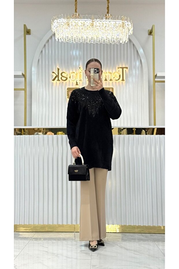 Angora Oversize Tunik - 1
