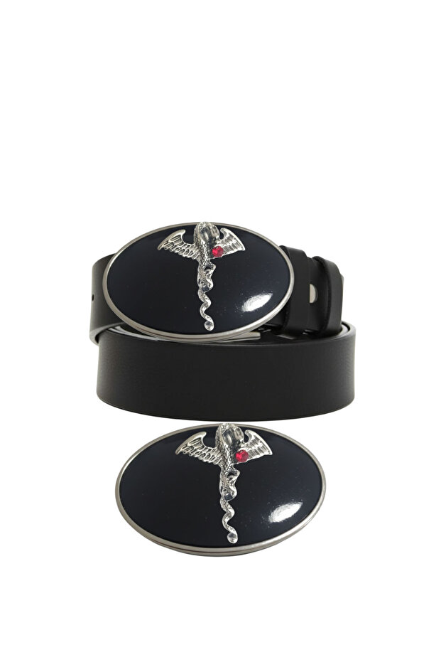 Cowboy Buckle Jeans Belt