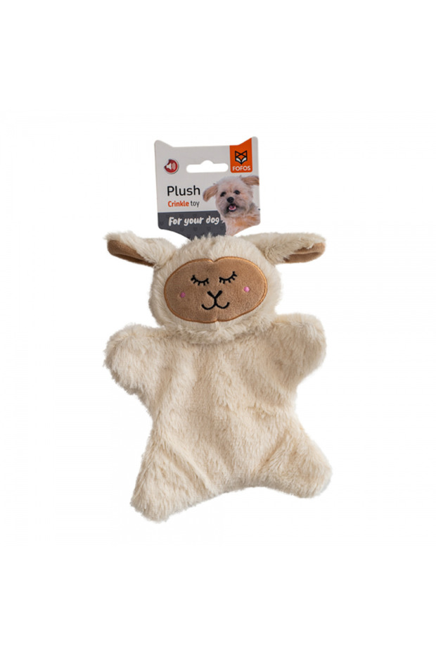 FOFOS Glove Plush Sheep Dog Toy(White)