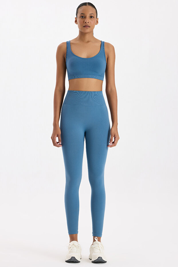 efect modelator Leggings Albastru Cosmos - 7