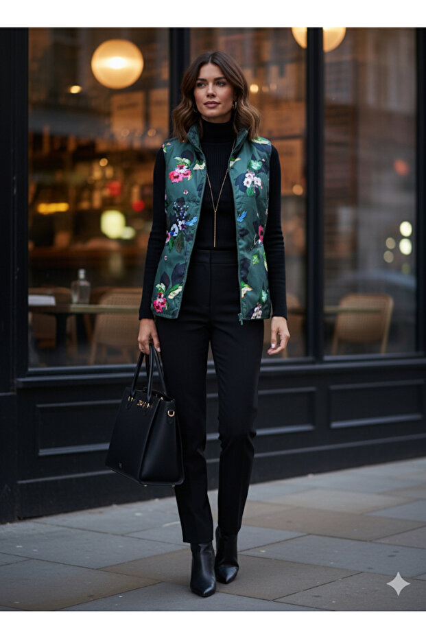 Kadın Çift Taraflı Kapitone Yelek - 2