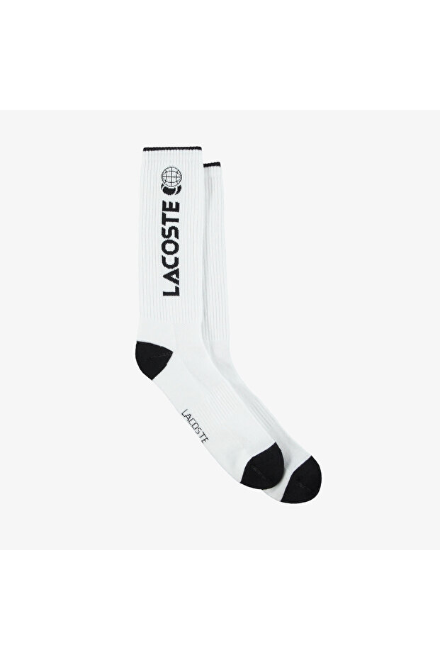 Men's Printed White Socks