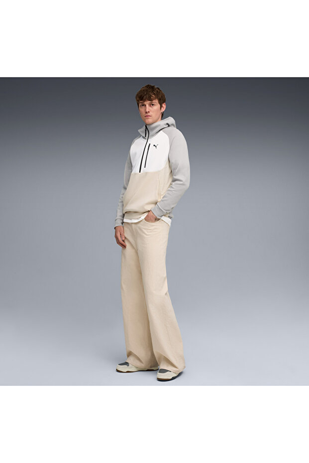 Tech Half Zip Erkek Krem/Gri Sweatshirt - 3