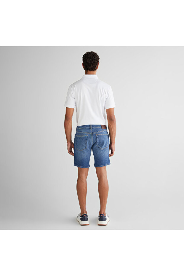 Erkek Mavi Regular Fit Şort - 2