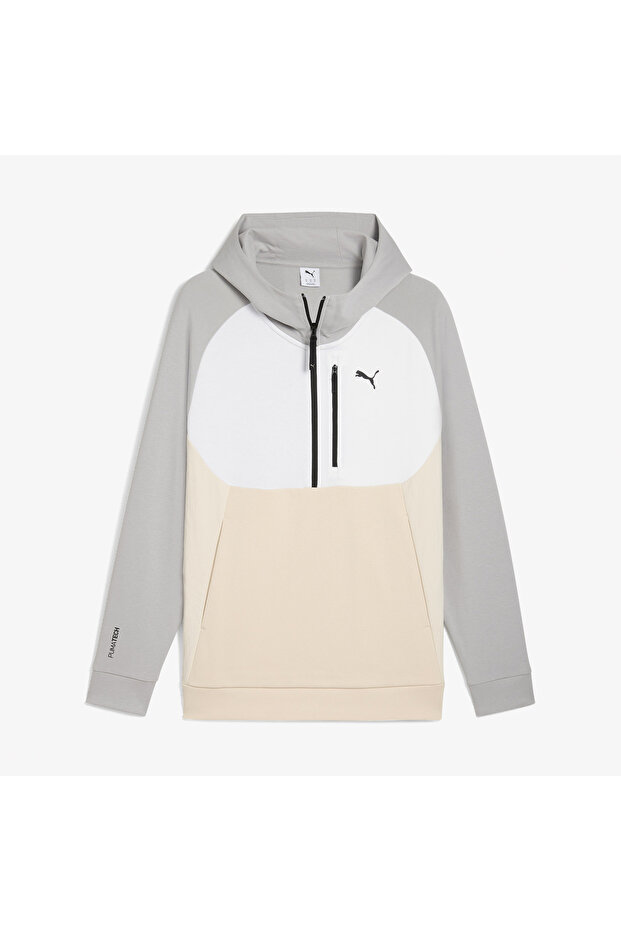 Tech Half Zip Erkek Krem/Gri Sweatshirt - 4