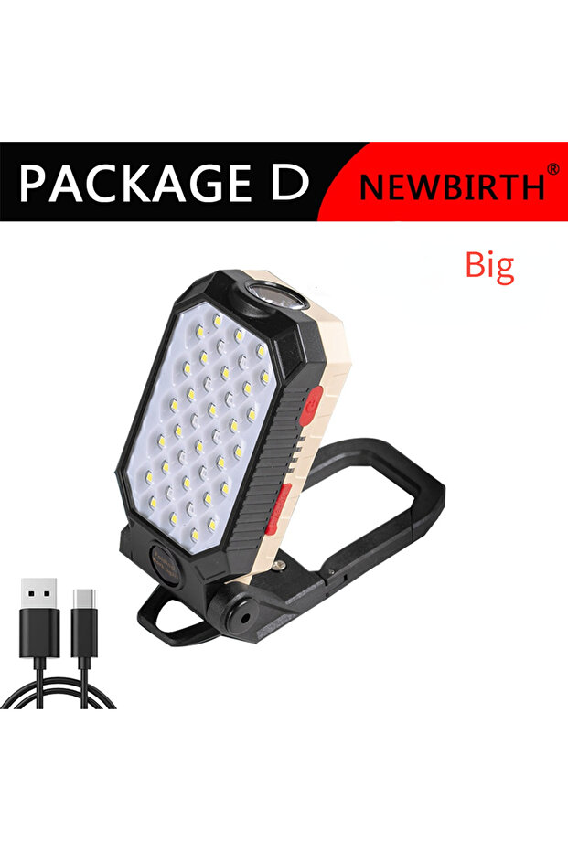 w599B Multi-function Work Light Floodlight Glare Flashlight Built-in Battery Magnetic Suction Power - 1