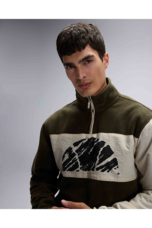 Half Zipper Sweat - 1