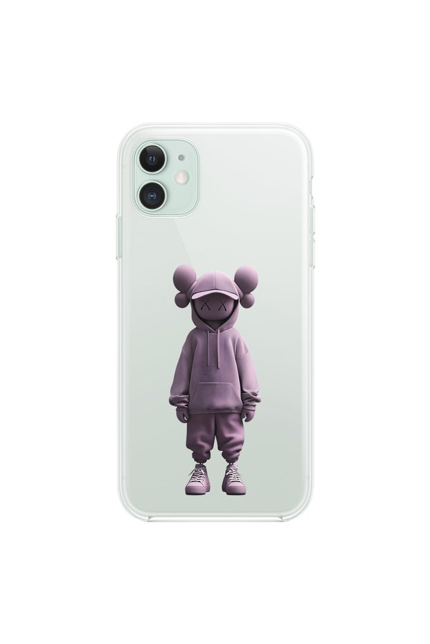 iPhone 11 Compatible Transparent Case No Face 4 Designs