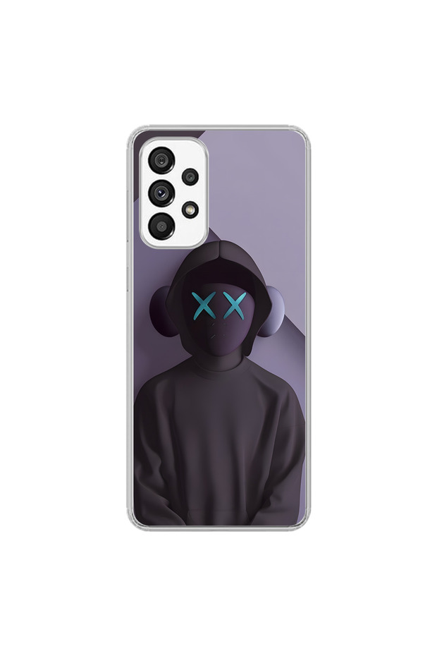 Samsung Galaxy A73 Compatible Transparent Case No Face 2 Design