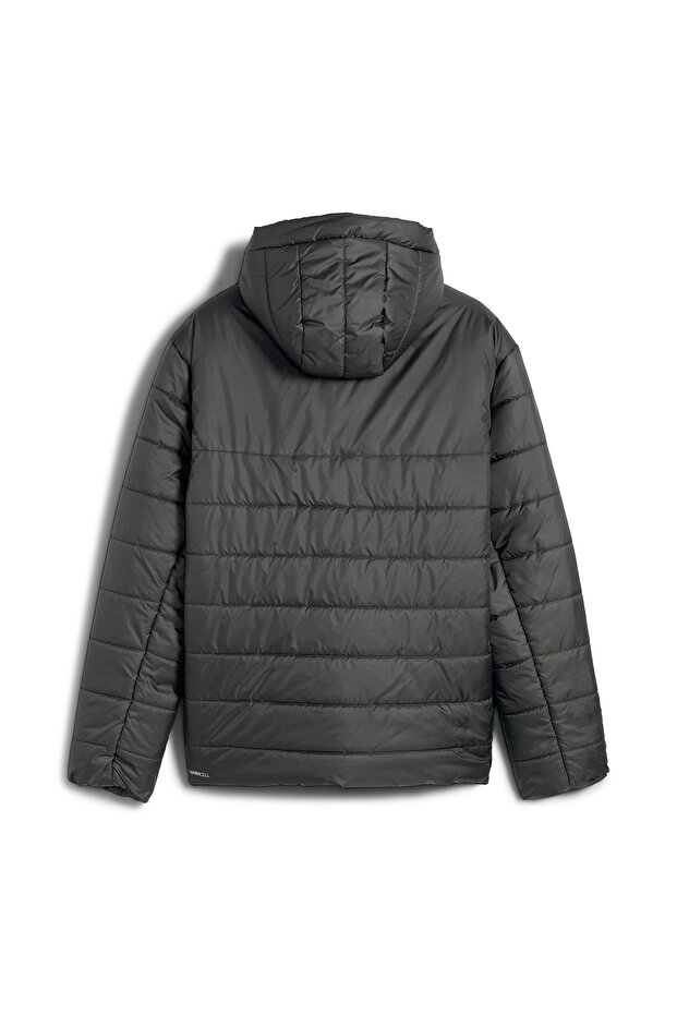 Essentials Hooded Padded Erkek Gri Kapüşonlu Mont - 5